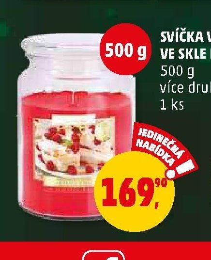 SVÍČKA VONNÁ VE SKLE MIX*