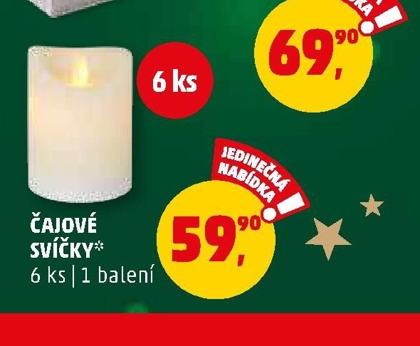 ČAJOVÉ SVÍČKY*