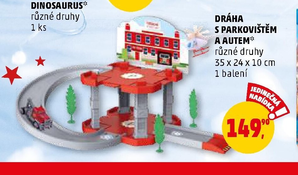 DRÁHA S PARKOVIŠTĚM A AUTEM