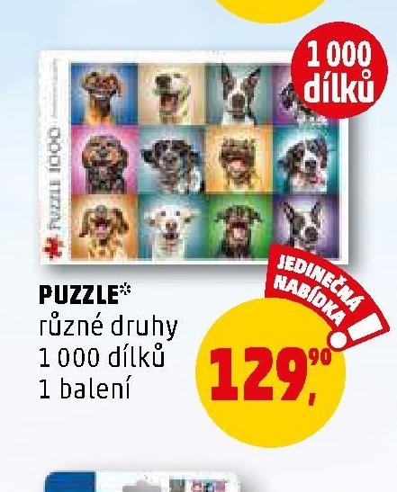 PUZZLE různé druhy 1 000 dílků