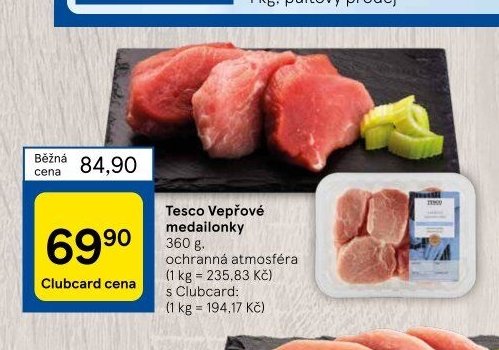 Tesco Vepřové medailonky