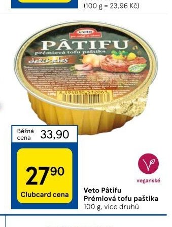 Veto Pâtifu prémiová tofu paštika
