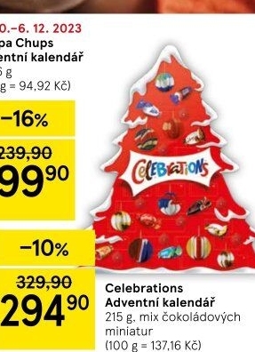 Adventní kalendář Celebrations Mars