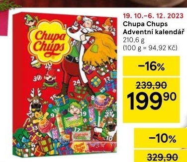 Adventní kalendář Chupa Chups