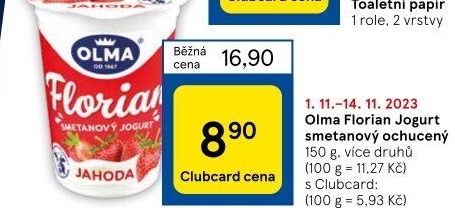 Jogurt smetanový Florian Olma