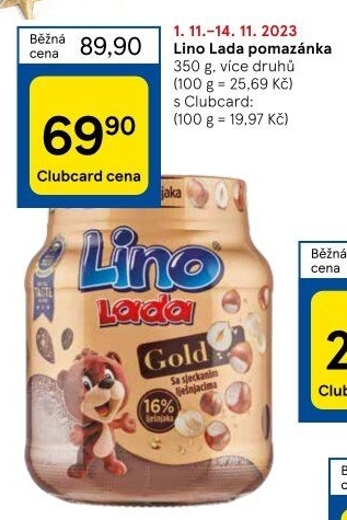 Lískooříšková pomazánka Lino Lada Podravka