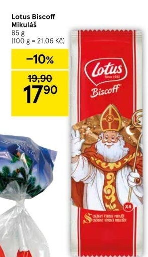 Mikuláš Biscoff Lotus