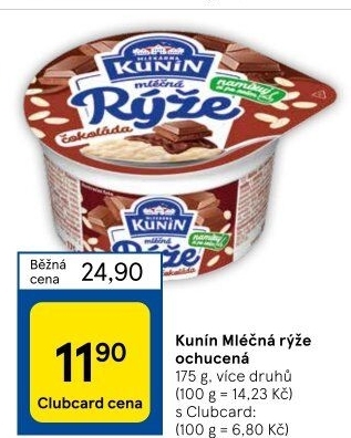 Mléčná rýže Mlékárna Kunín