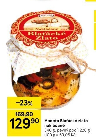 Nakládané Blaťácké Zlato Madeta