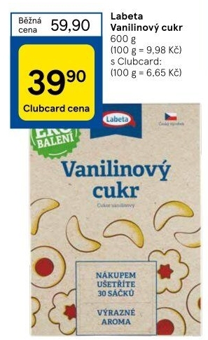 Vanilínový cukr Labeta