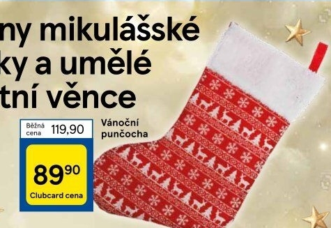 Vánoční ponožka na dárky