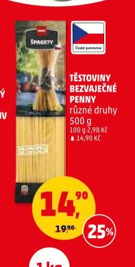 Těstoviny bezvaječné Penny