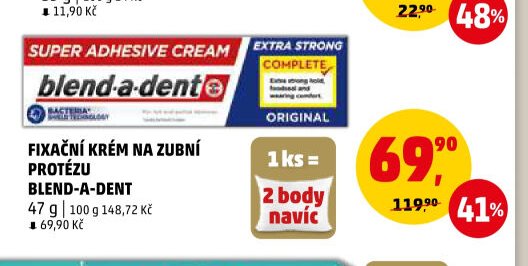 Fixační krém na zubní protézu Blend-a-dent