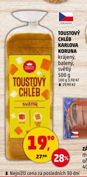 TOUSTOVÝ CHLÉB KARLOVA KORUNA