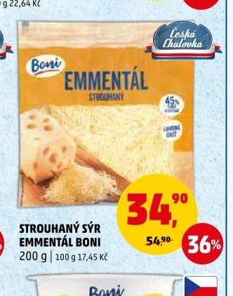STROUHANÝ SÝR EMMENTÁL BONI