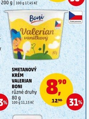 SMETANOVÝ KRÉM VALERIAN BONI
