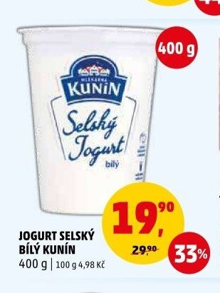 JOGURT SELSKÝ BÍLÝ KUNÍN