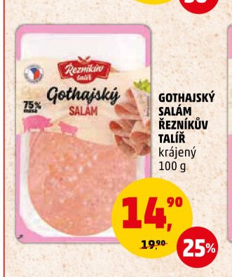 Gothajský salám Řezníkův talíř krájený
