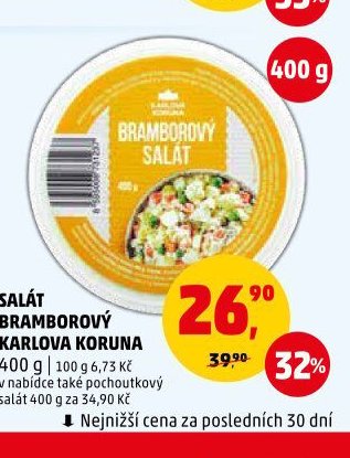 SALÁT BRAMBOROVÝ KARLOVA KORUNA