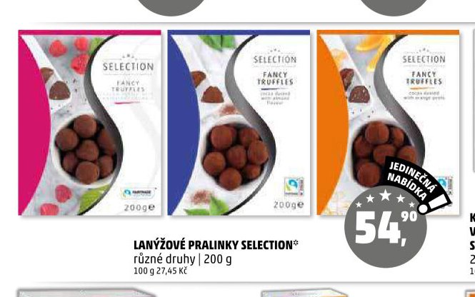 LANÝŽOVÉ PRALINKY SELECTION různé druhy
