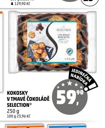 KOKOSKY V TMAVÉ ČOKOLÁDĚ SELECTION