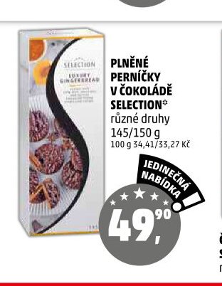 PLNĚNÉ PERNÍČKY V ČOKOLÁDĚ SELECTION