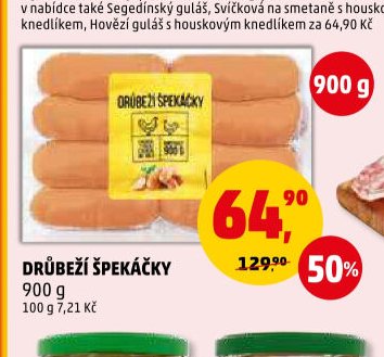Drůbeží špekáčky