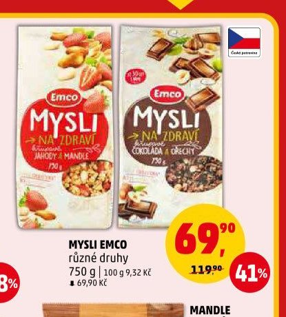 Mysli Emco různé druhy 750 g