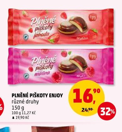 PLNĚNÉ PIŠKOTY ENJOY různé druhy 150 g