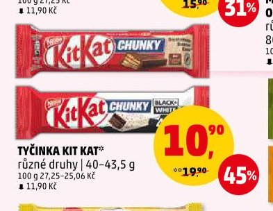 TYČINKA KIT KAT* různé druhy | 40-43,5 g