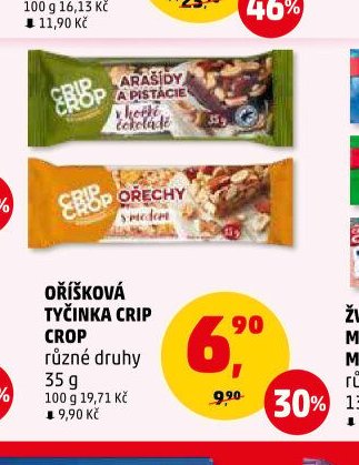 OŘÍŠKOVÁ TYČINKA CRIP CROP různé druhy 35 g