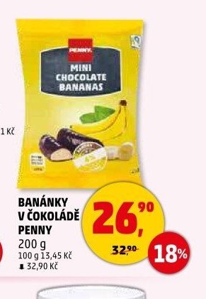 BANÁNKY V ČOKOLÁDĚ PENNY