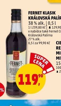 Fernet Klasik Královská Palírna