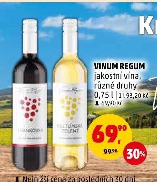Vinum Regum jakostní vína