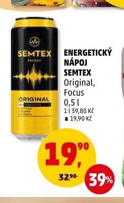 ENERGETICKÝ NÁPOJ SEMTEX Original, Focus