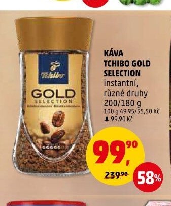 KÁVA TCHIBO GOLD SELECTION instantní, různé druhy
