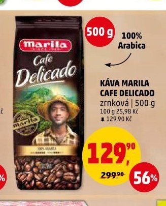 KÁVA MARILA CAFE DELICADO zrnková