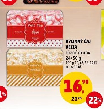 BYLINNÝ ČAJ VELTA různé druhy