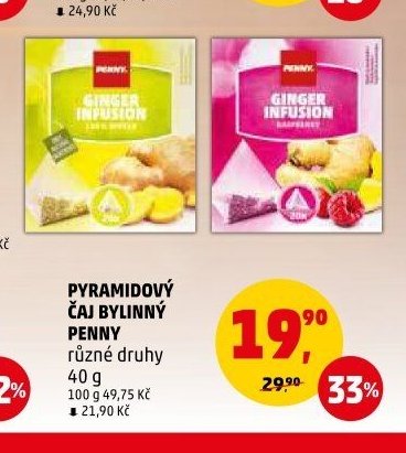 PYRAMIDOVÝ ČAJ BYLINNÝ PENNY různé druhy