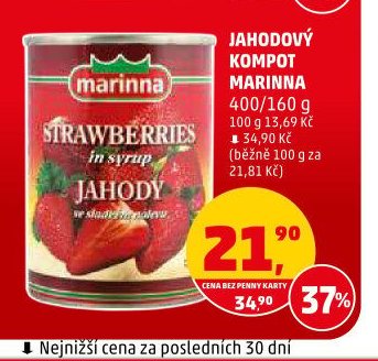 JAHODOVÝ KOMPOT MARINNA