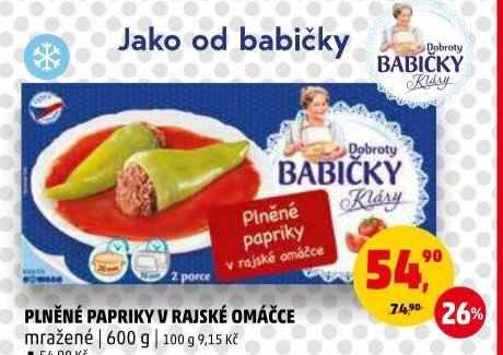 PLNĚNÉ PAPRIKY V RAJSKÉ OMÁČCE
