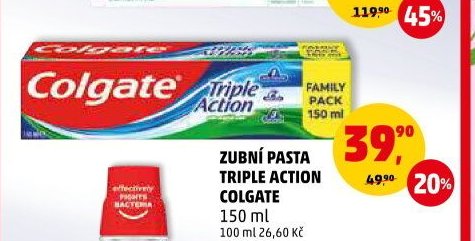 Zubní pasta Colgate Triple Action