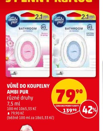 VŮNĚ DO KOUPELNY AMBI PUR různé druhy