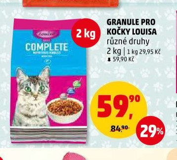 GRANULE PRO KOČKY LOUISA různé druhy