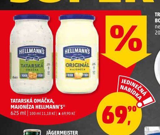 TATARSKÁ OMÁČKA, MAJONÉZA HELLMANN'S