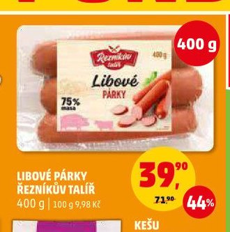 LIBOVÉ PÁRKY ŘEZNÍKŮV TALÍŘ