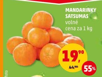 MANDARINKY SATSUMAS
