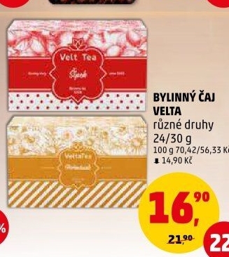 Čaj bylinný Velta Tea