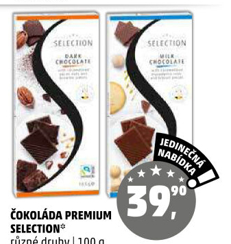 Čokoláda Premium Selection
