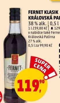 Fernet klasik Královská palírna